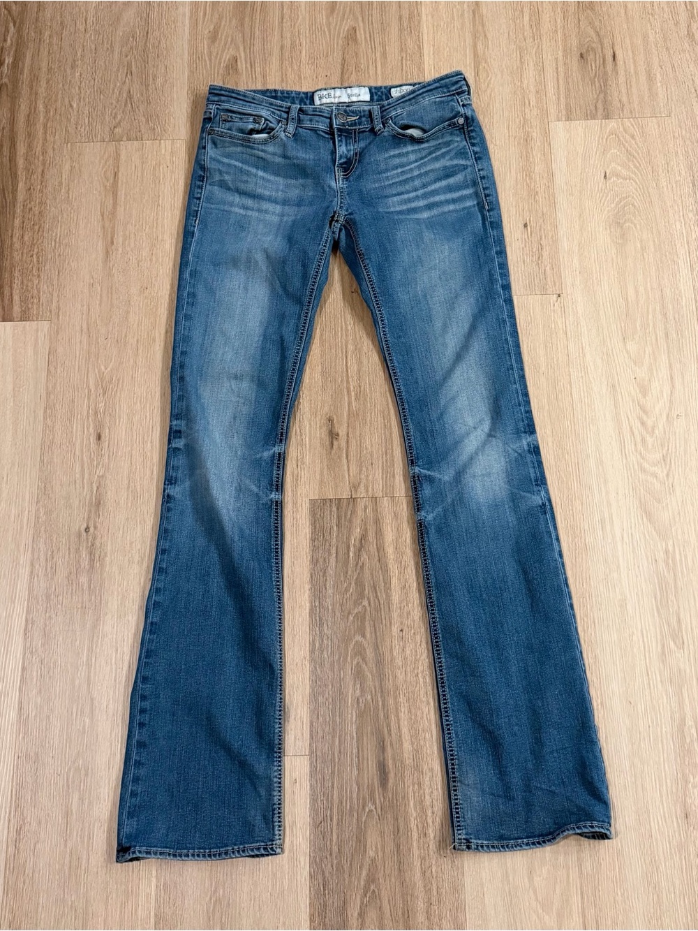 BKE Denim Stella Boot Stretch Jeans Women’s size 29x37.5 XXL Blue Denim